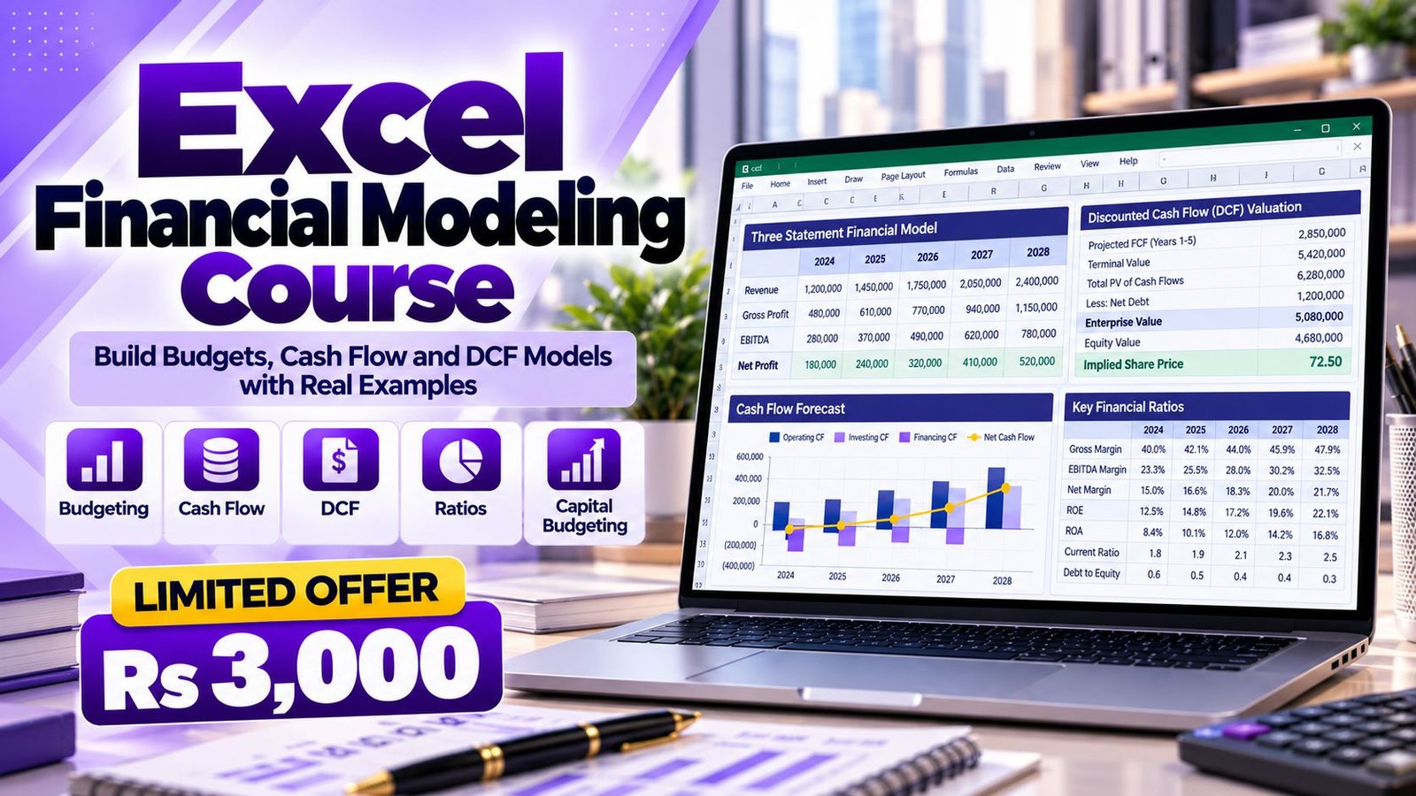 Excel Financial Modeling course in Lahore - Accountech (banner)