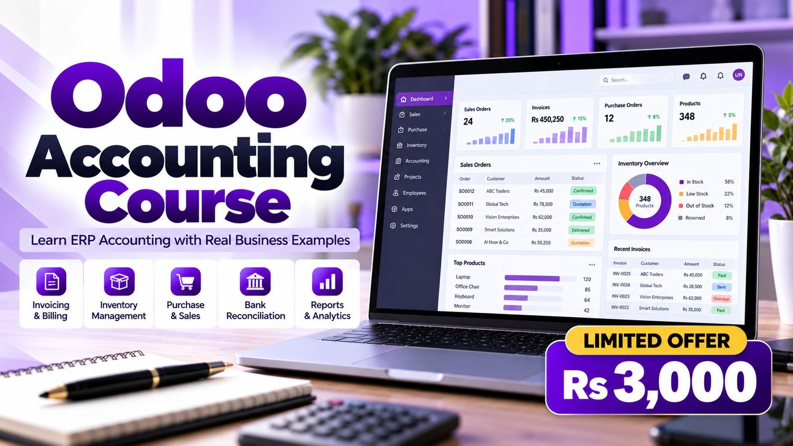 Odoo Accounting course in Lahore - Accountech (banner)