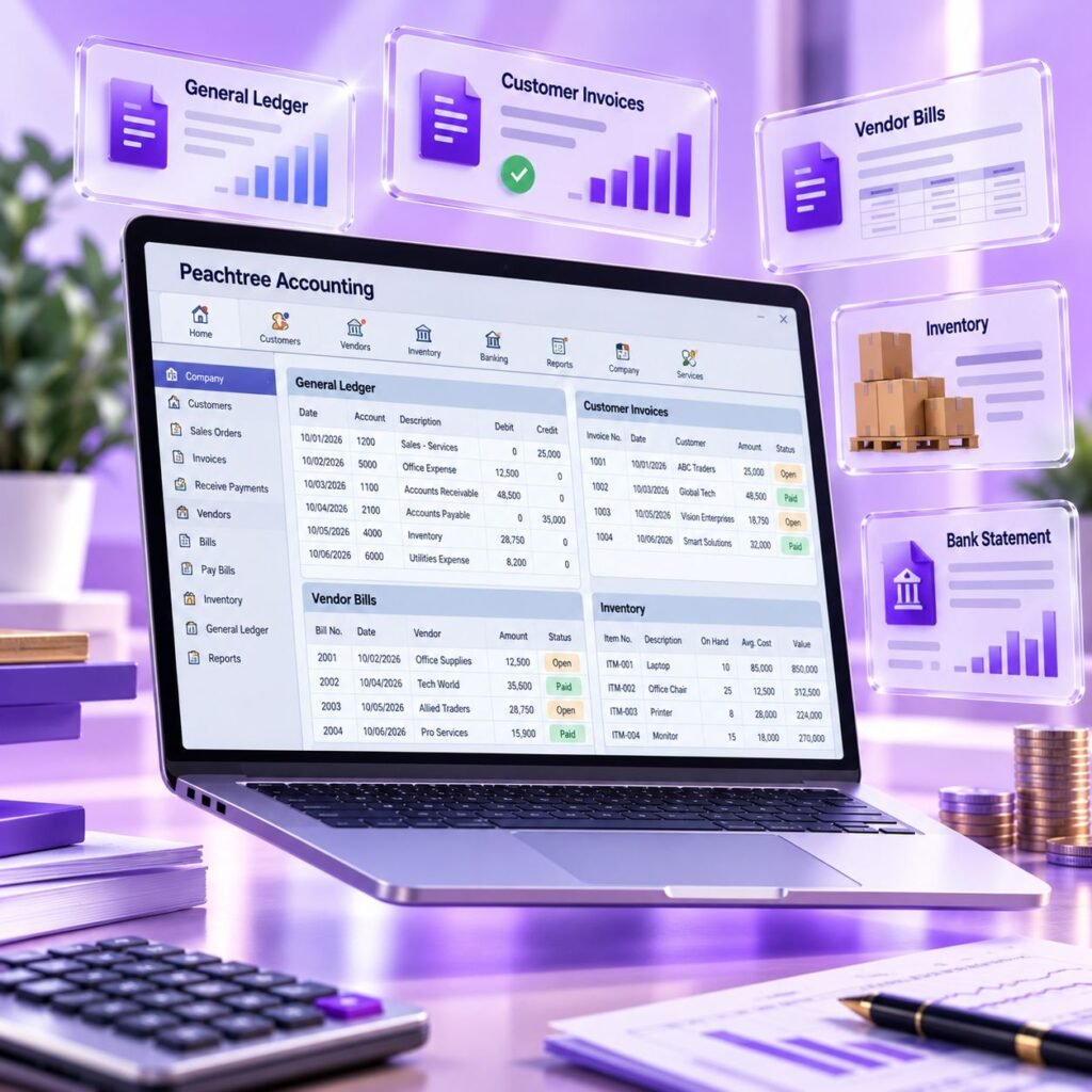 Peachtree Accounting course in Lahore - Accountech (square)